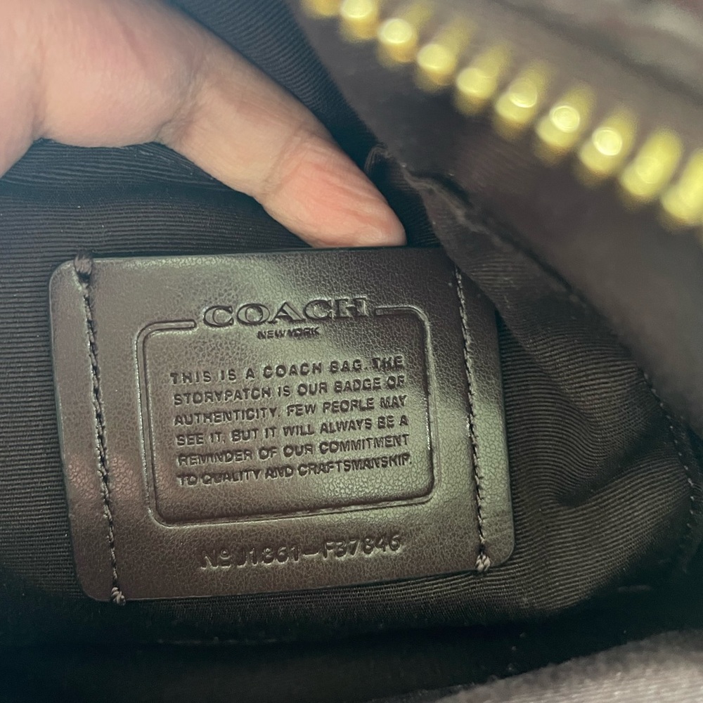 Coach Maroon Mini Backpack - image 4